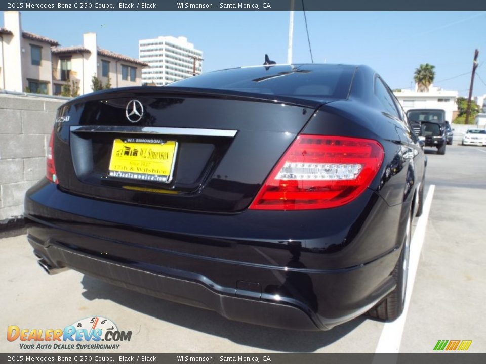 2015 Mercedes-Benz C 250 Coupe Black / Black Photo #4