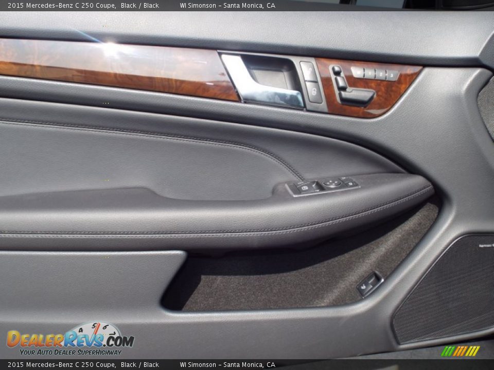 2015 Mercedes-Benz C 250 Coupe Black / Black Photo #6