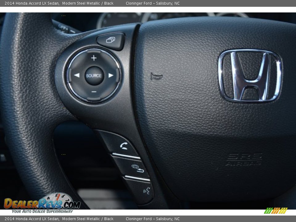 2014 Honda Accord LX Sedan Modern Steel Metallic / Black Photo #25