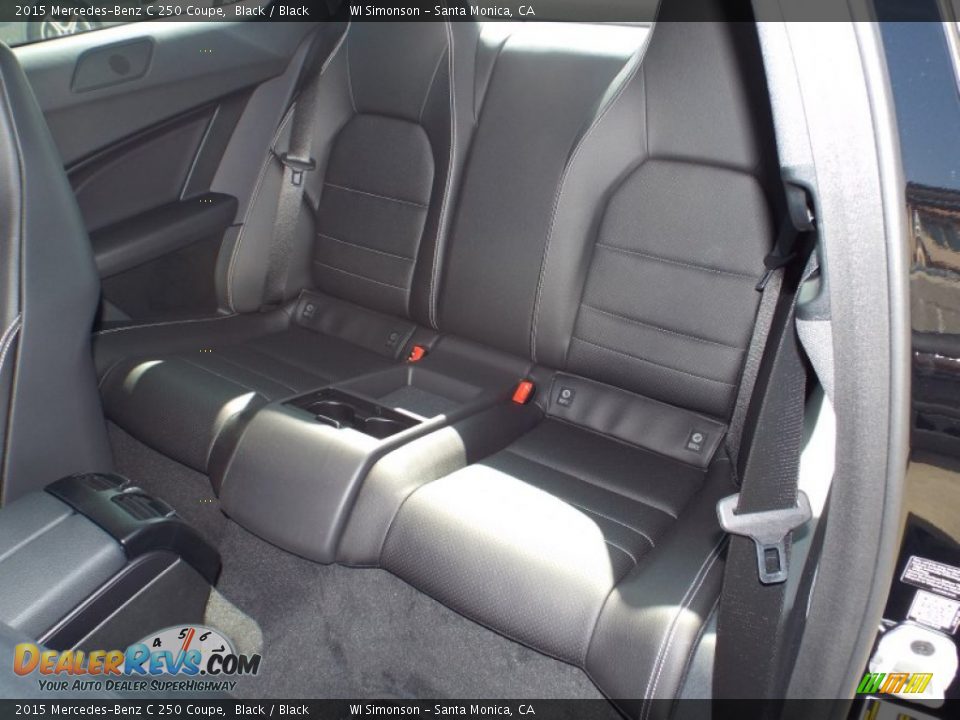 2015 Mercedes-Benz C 250 Coupe Black / Black Photo #8