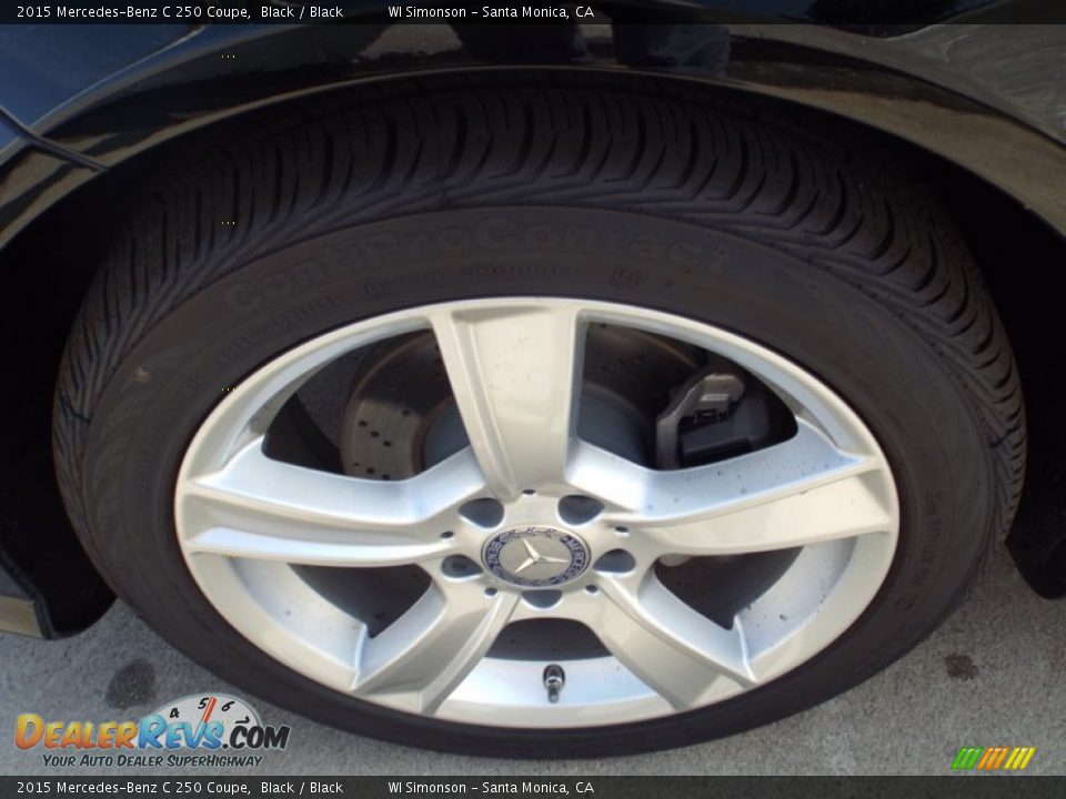 2015 Mercedes-Benz C 250 Coupe Black / Black Photo #10