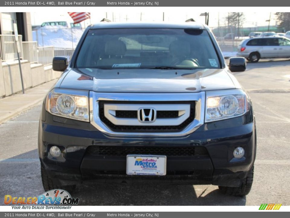 2011 Honda Pilot EX-L 4WD Bali Blue Pearl / Gray Photo #2