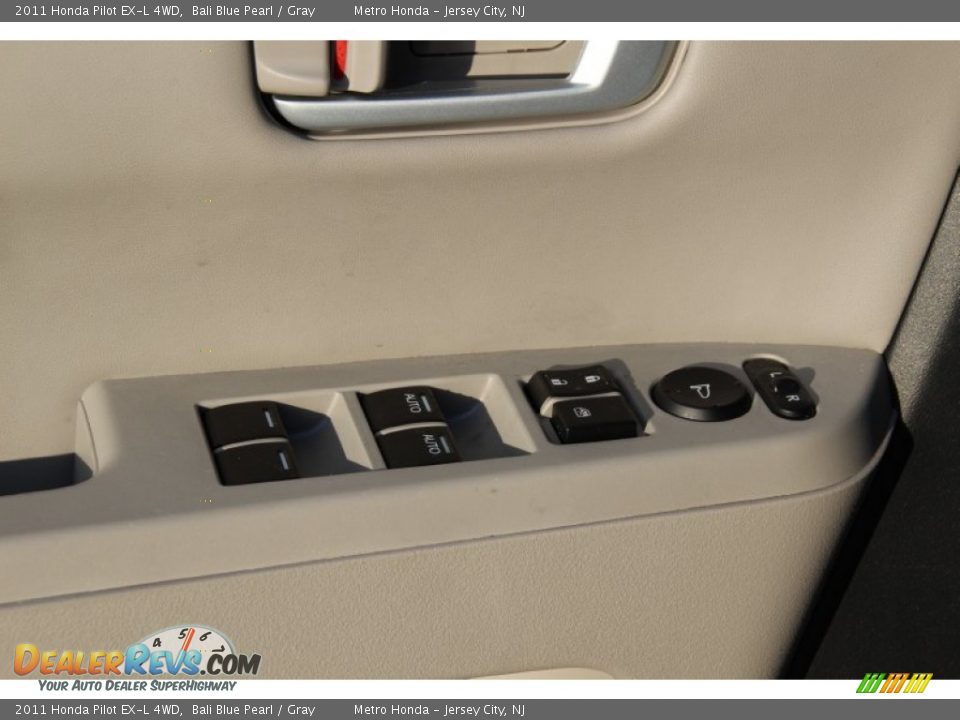 2011 Honda Pilot EX-L 4WD Bali Blue Pearl / Gray Photo #10