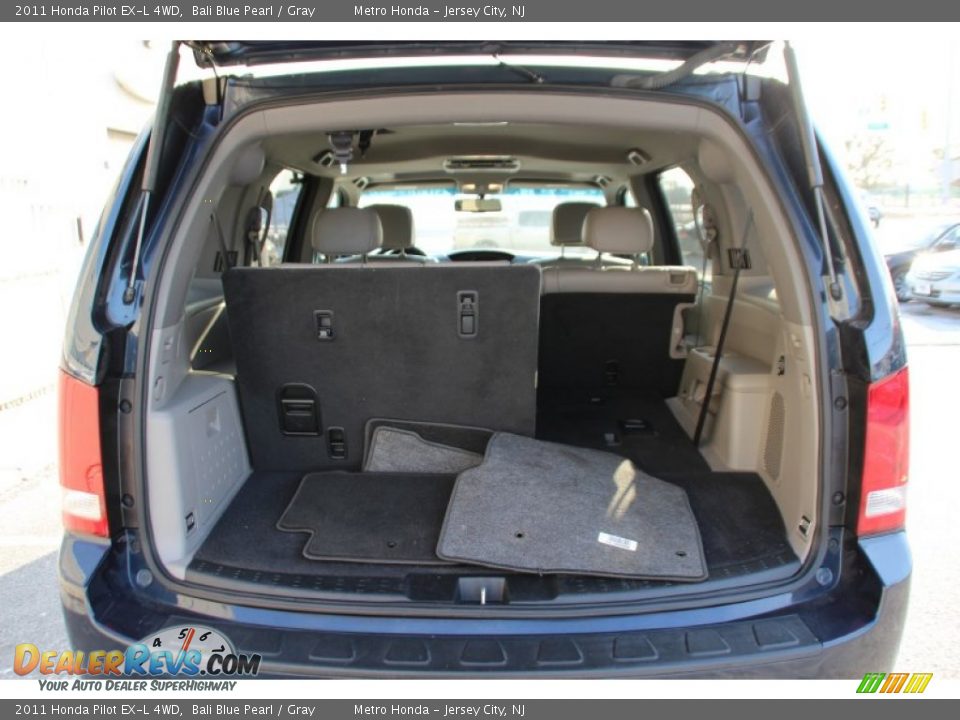 2011 Honda Pilot EX-L 4WD Bali Blue Pearl / Gray Photo #21