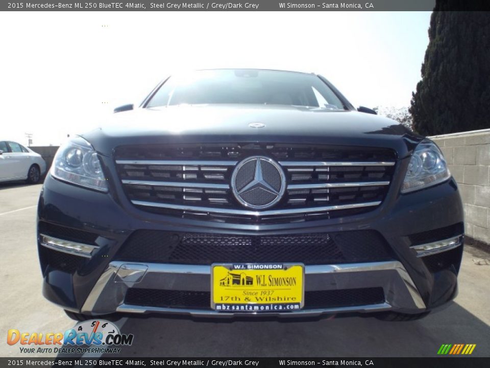 2015 Mercedes-Benz ML 250 BlueTEC 4Matic Steel Grey Metallic / Grey/Dark Grey Photo #2