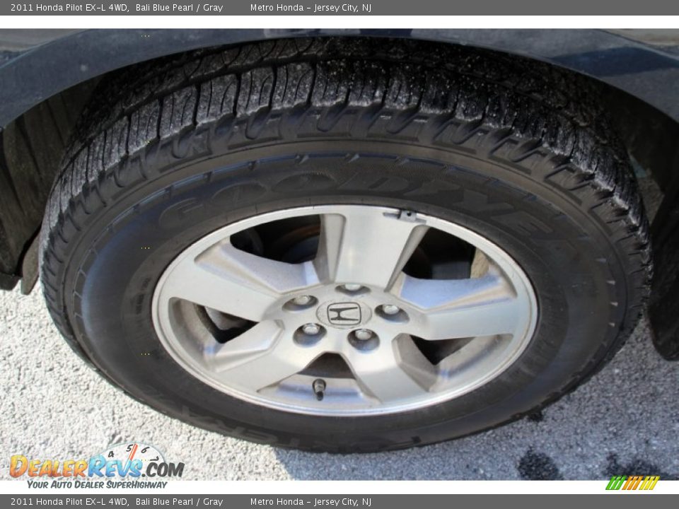 2011 Honda Pilot EX-L 4WD Bali Blue Pearl / Gray Photo #31