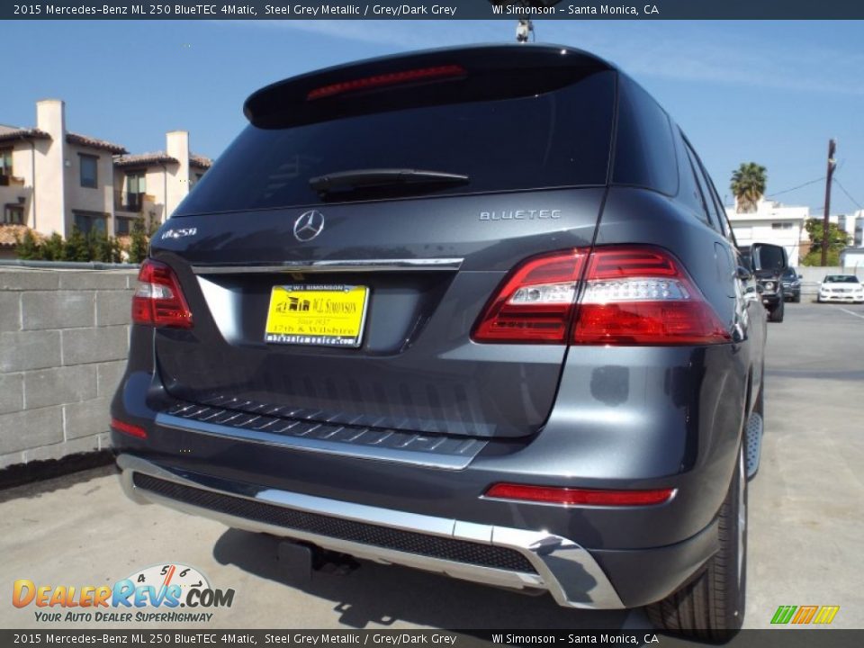 2015 Mercedes-Benz ML 250 BlueTEC 4Matic Steel Grey Metallic / Grey/Dark Grey Photo #4