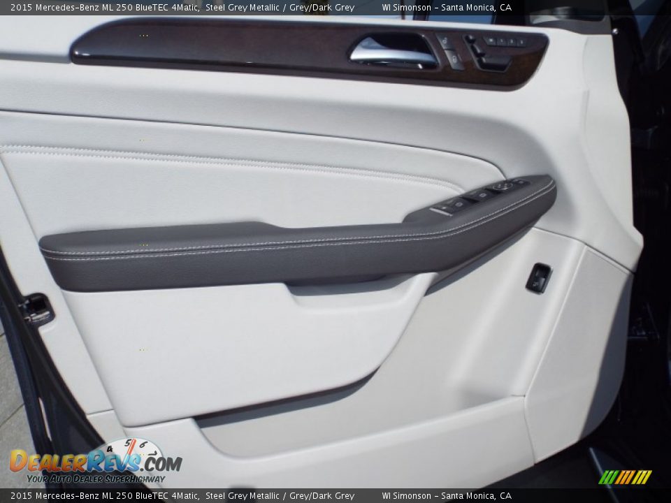 2015 Mercedes-Benz ML 250 BlueTEC 4Matic Steel Grey Metallic / Grey/Dark Grey Photo #6