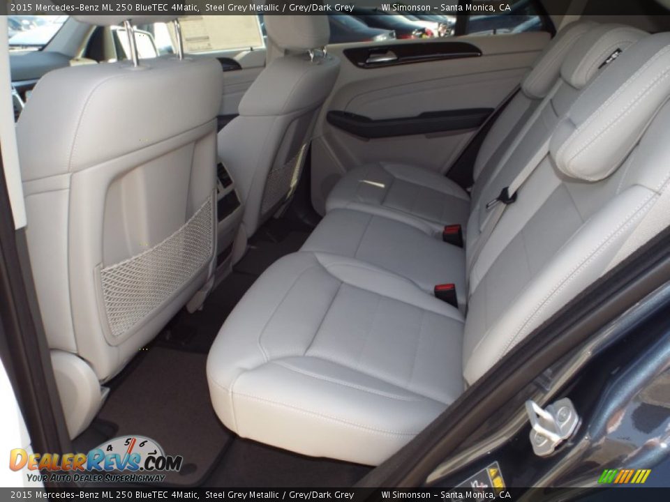 2015 Mercedes-Benz ML 250 BlueTEC 4Matic Steel Grey Metallic / Grey/Dark Grey Photo #8