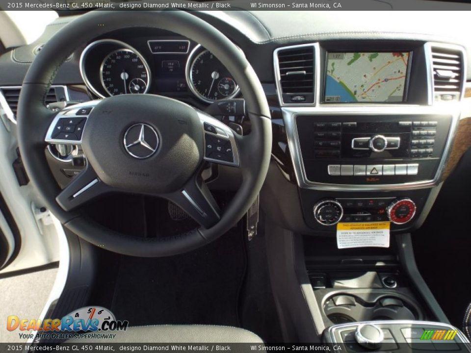 2015 Mercedes-Benz GL 450 4Matic designo Diamond White Metallic / Black Photo #9