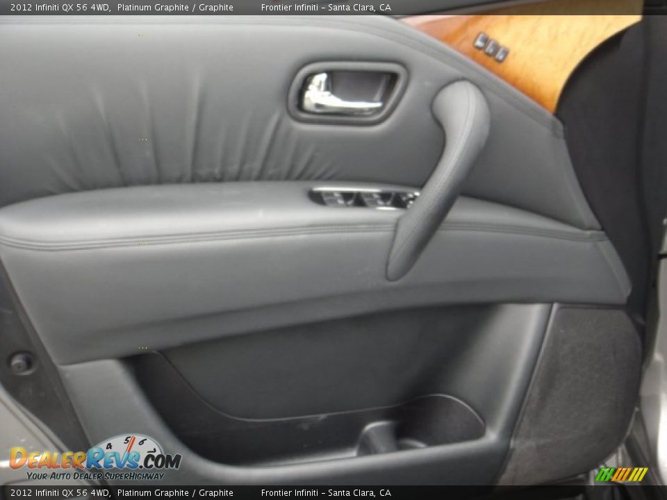 2012 Infiniti QX 56 4WD Platinum Graphite / Graphite Photo #12