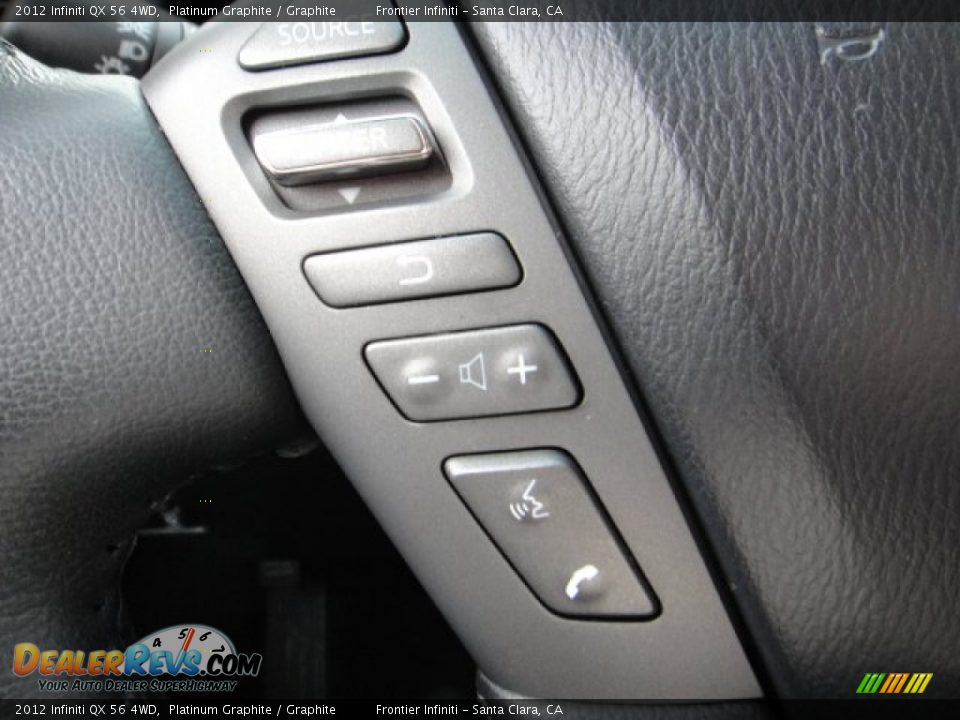 2012 Infiniti QX 56 4WD Platinum Graphite / Graphite Photo #35