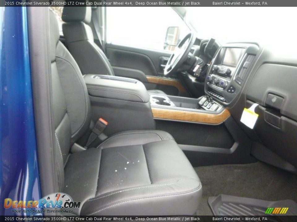 2015 Chevrolet Silverado 3500HD LTZ Crew Cab Dual Rear Wheel 4x4 Deep Ocean Blue Metallic / Jet Black Photo #12