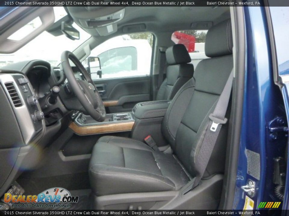 2015 Chevrolet Silverado 3500HD LTZ Crew Cab Dual Rear Wheel 4x4 Deep Ocean Blue Metallic / Jet Black Photo #16