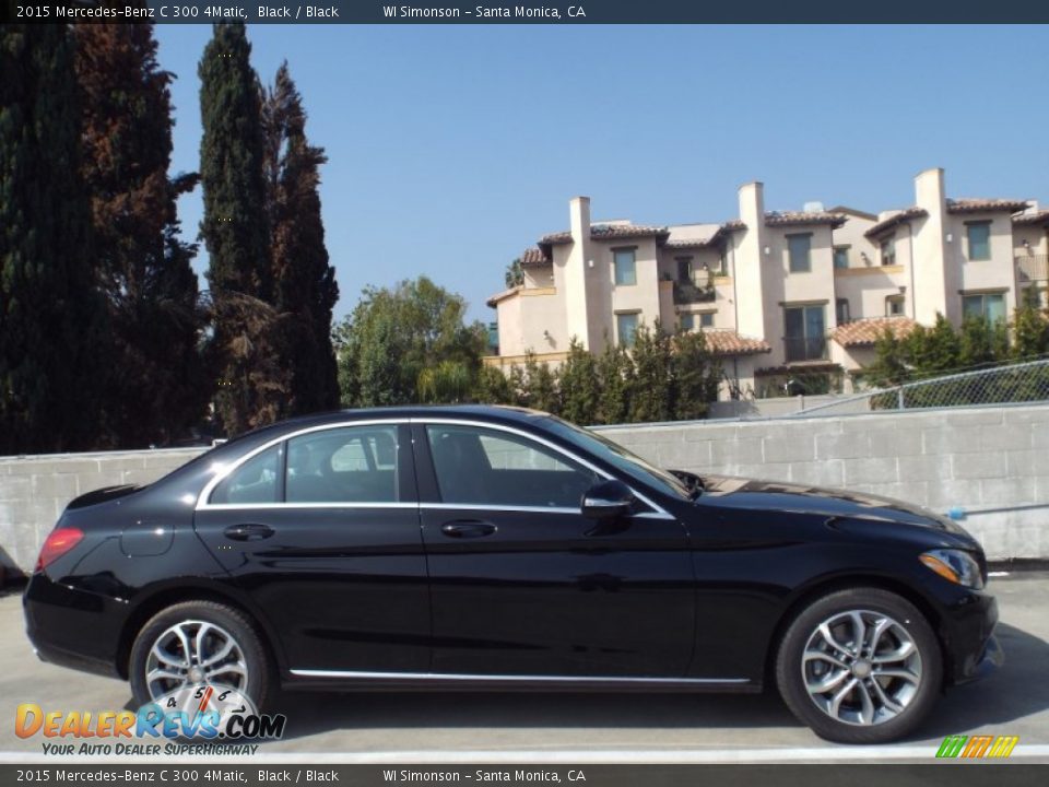2015 Mercedes-Benz C 300 4Matic Black / Black Photo #3