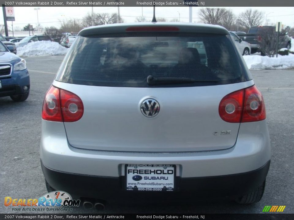 2007 Volkswagen Rabbit 2 Door Reflex Silver Metallic / Anthracite Photo #5