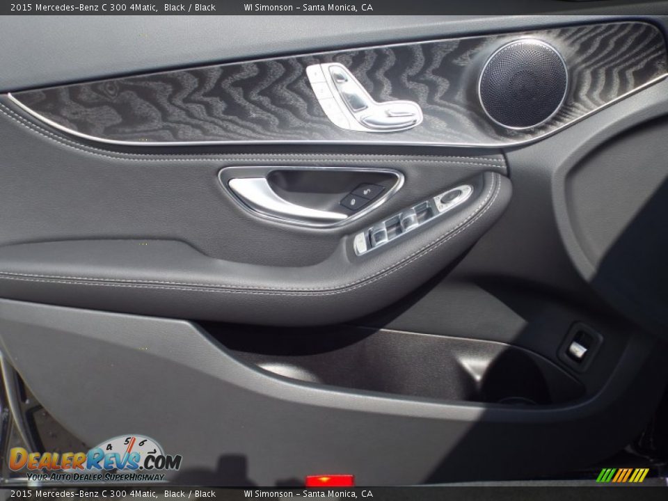 2015 Mercedes-Benz C 300 4Matic Black / Black Photo #6