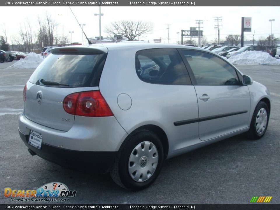2007 Volkswagen Rabbit 2 Door Reflex Silver Metallic / Anthracite Photo #7