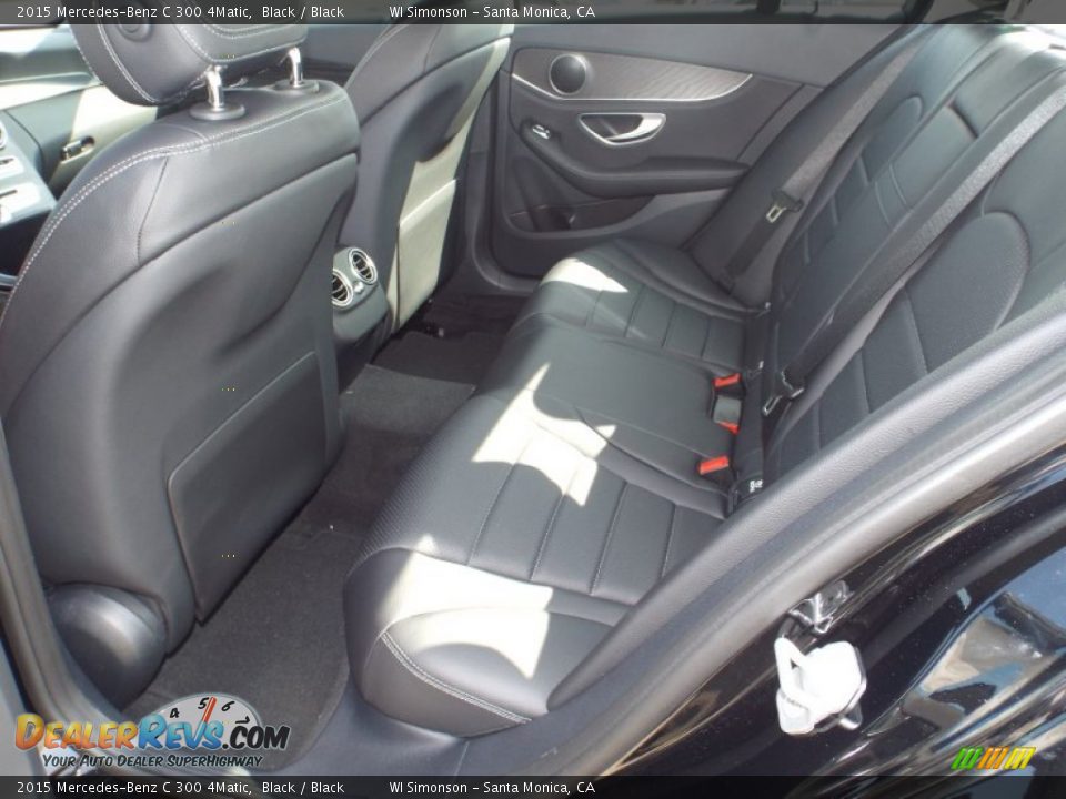 2015 Mercedes-Benz C 300 4Matic Black / Black Photo #8