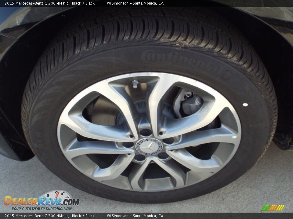 2015 Mercedes-Benz C 300 4Matic Black / Black Photo #10