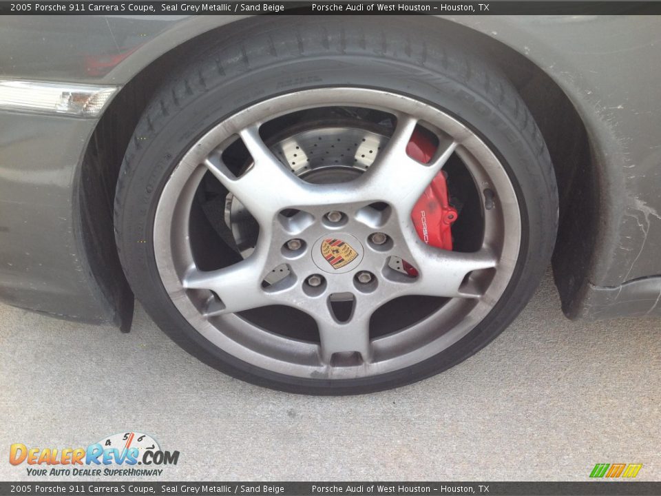 2005 Porsche 911 Carrera S Coupe Seal Grey Metallic / Sand Beige Photo #5
