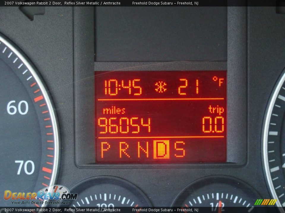 2007 Volkswagen Rabbit 2 Door Reflex Silver Metallic / Anthracite Photo #18