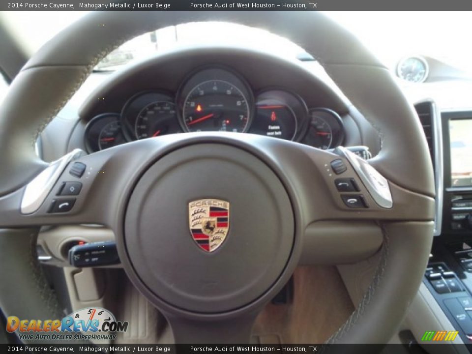 2014 Porsche Cayenne Mahogany Metallic / Luxor Beige Photo #30