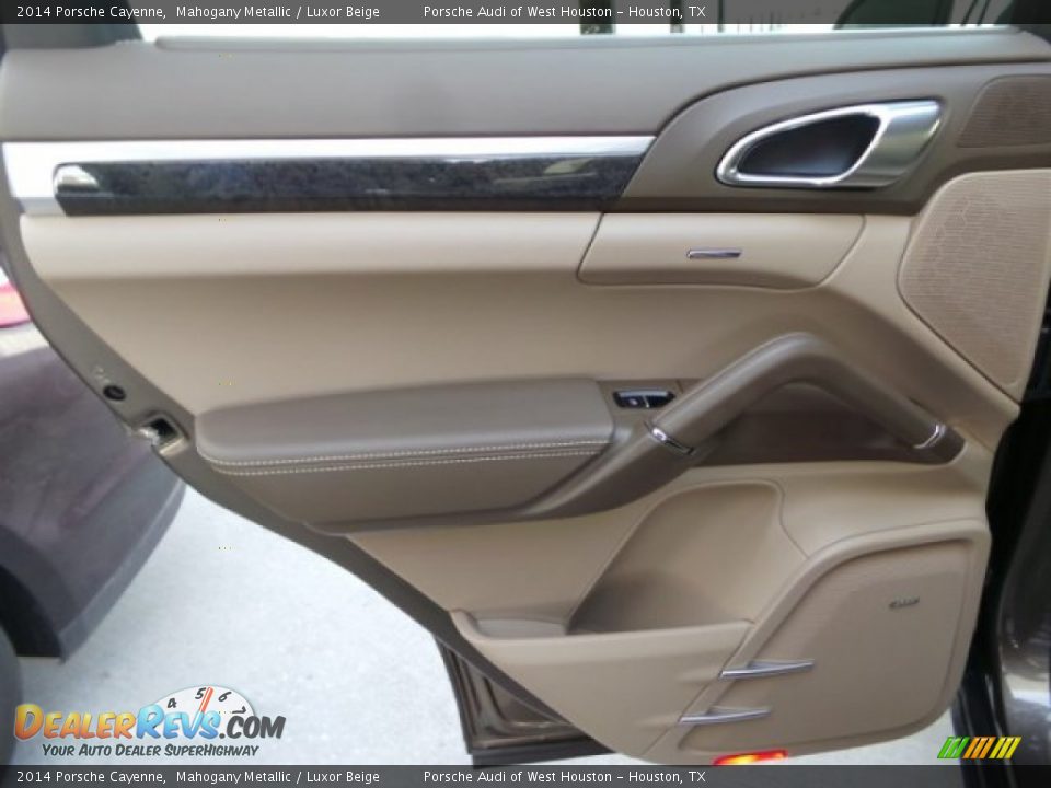 2014 Porsche Cayenne Mahogany Metallic / Luxor Beige Photo #31