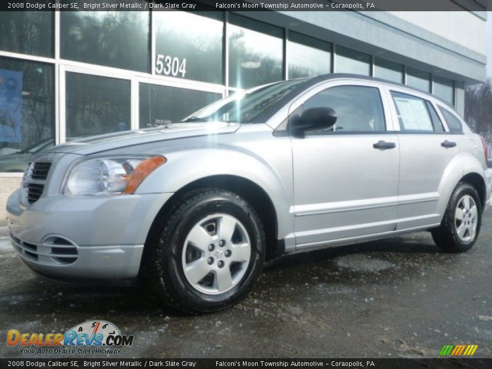 2008 Dodge Caliber SE Bright Silver Metallic / Dark Slate Gray Photo #7