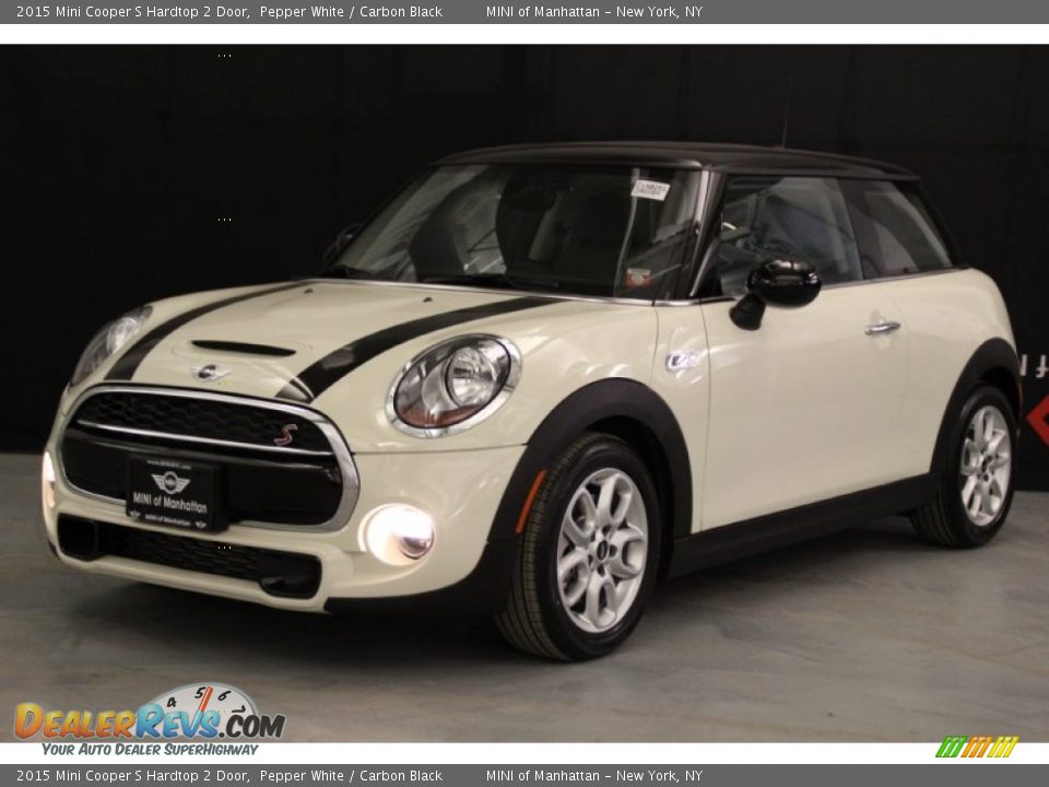 2015 Mini Cooper S Hardtop 2 Door Pepper White / Carbon Black Photo #1
