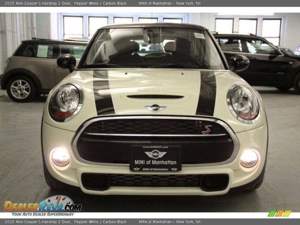 2015 Mini Cooper S Hardtop 2 Door Pepper White / Carbon Black Photo #2