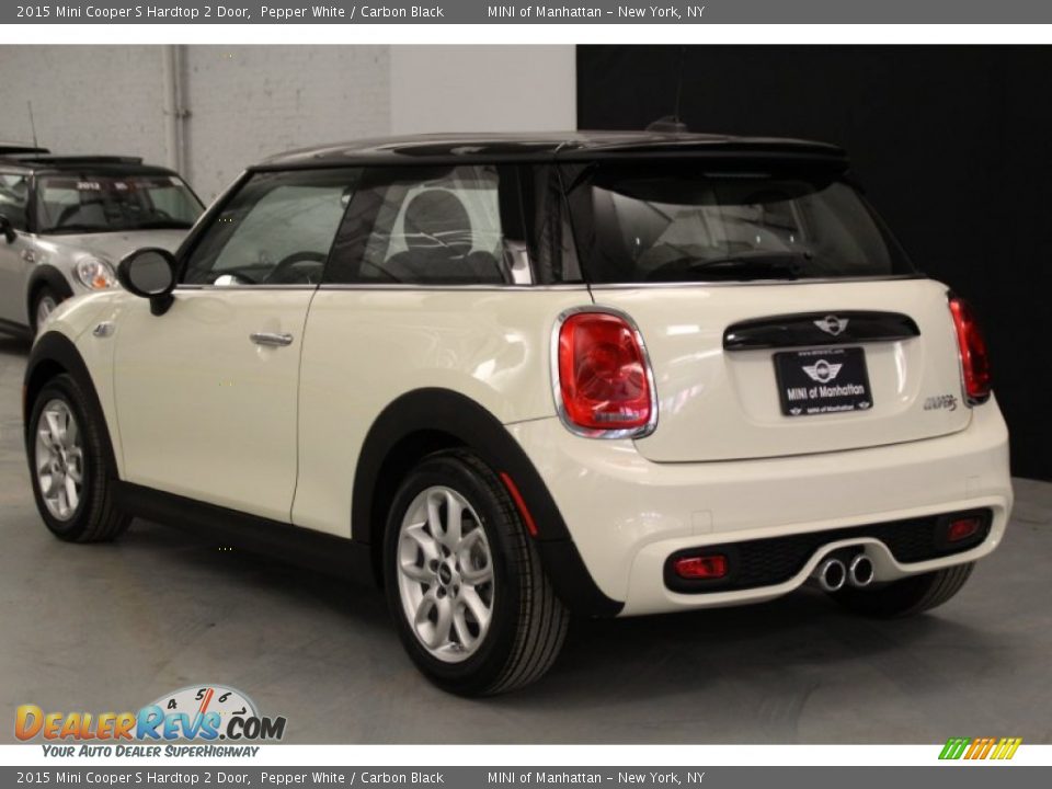 2015 Mini Cooper S Hardtop 2 Door Pepper White / Carbon Black Photo #4