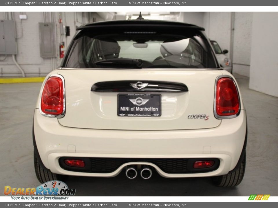 2015 Mini Cooper S Hardtop 2 Door Pepper White / Carbon Black Photo #5