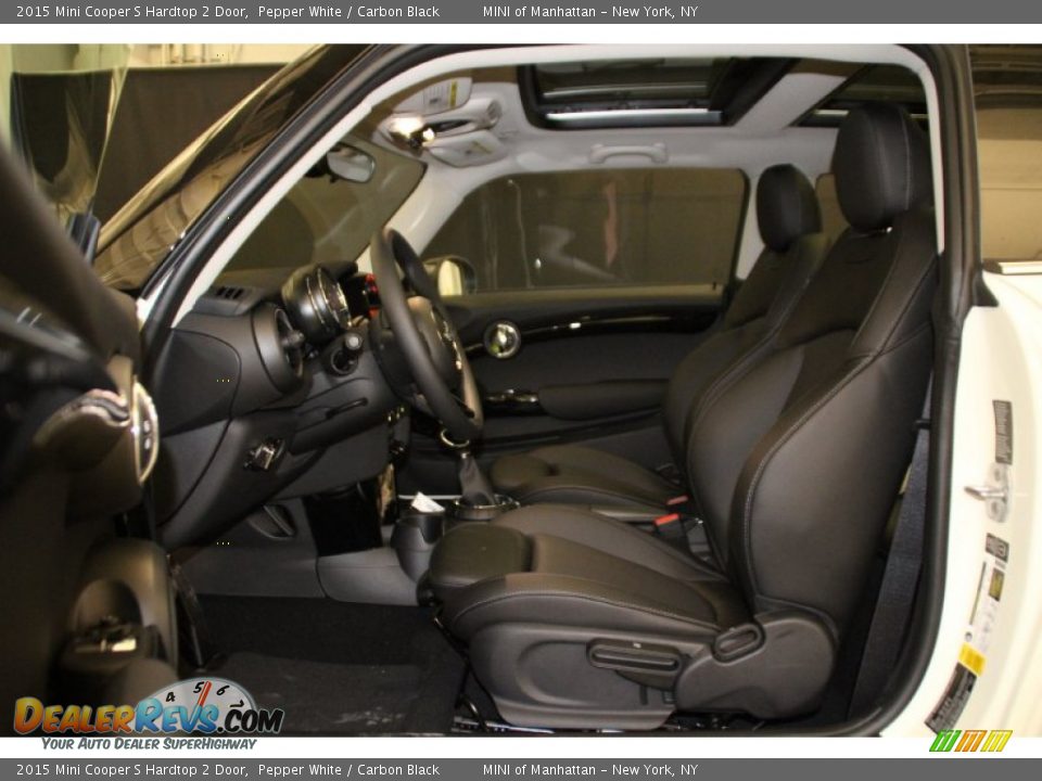 2015 Mini Cooper S Hardtop 2 Door Pepper White / Carbon Black Photo #8