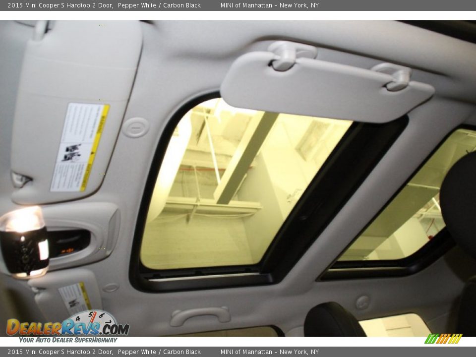 2015 Mini Cooper S Hardtop 2 Door Pepper White / Carbon Black Photo #9