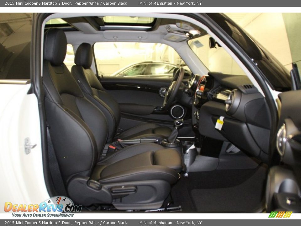 2015 Mini Cooper S Hardtop 2 Door Pepper White / Carbon Black Photo #10