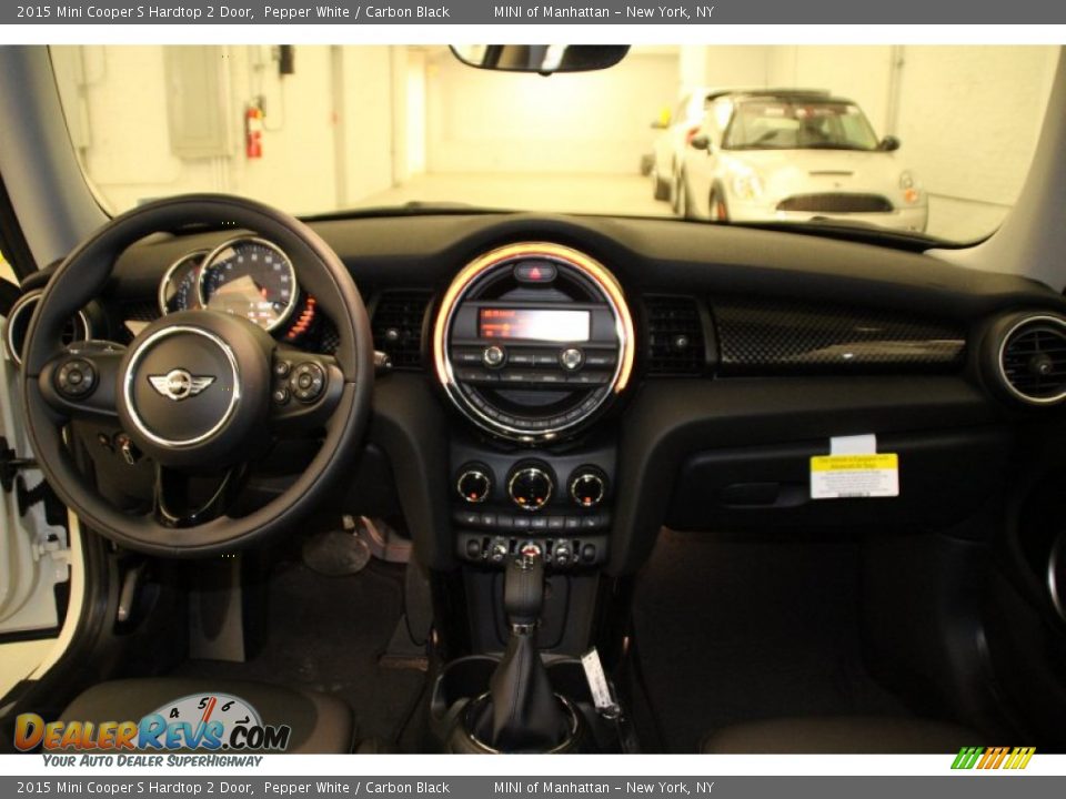 2015 Mini Cooper S Hardtop 2 Door Pepper White / Carbon Black Photo #12