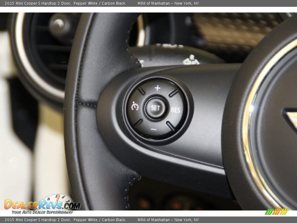 2015 Mini Cooper S Hardtop 2 Door Pepper White / Carbon Black Photo #17