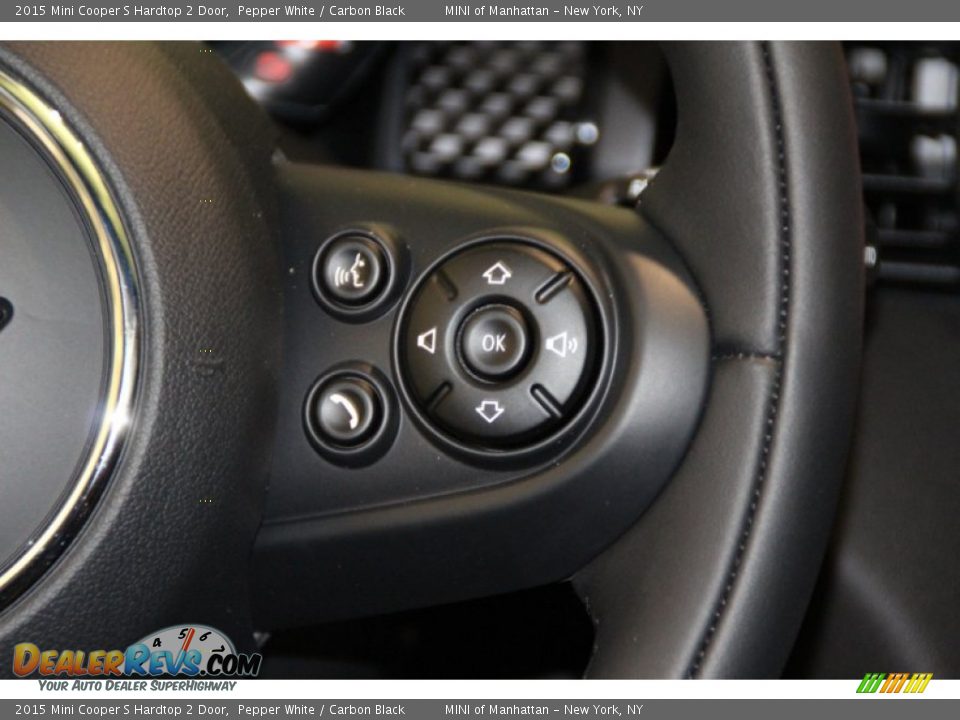 2015 Mini Cooper S Hardtop 2 Door Pepper White / Carbon Black Photo #18
