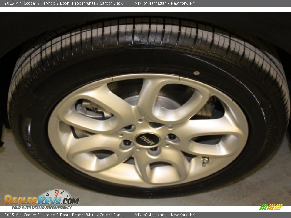 2015 Mini Cooper S Hardtop 2 Door Pepper White / Carbon Black Photo #20
