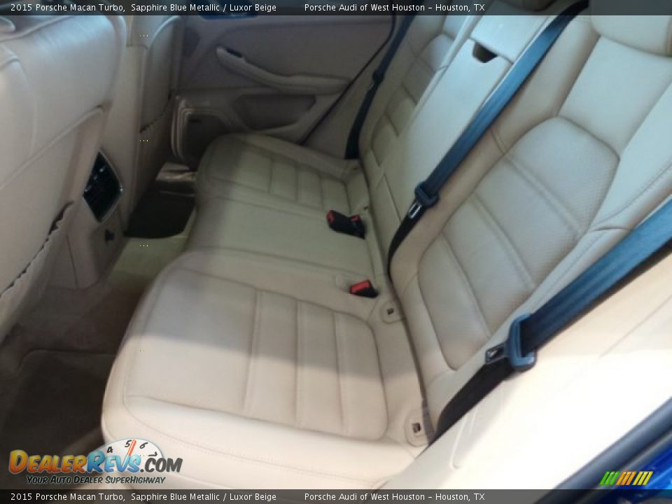 Rear Seat of 2015 Porsche Macan Turbo Photo #23