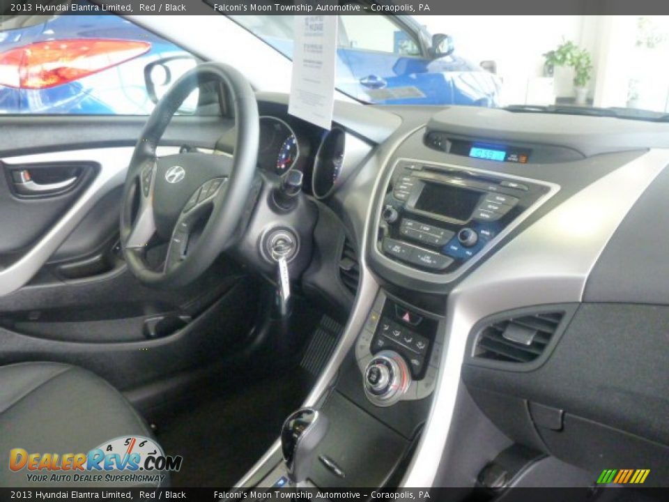 2013 Hyundai Elantra Limited Red / Black Photo #4