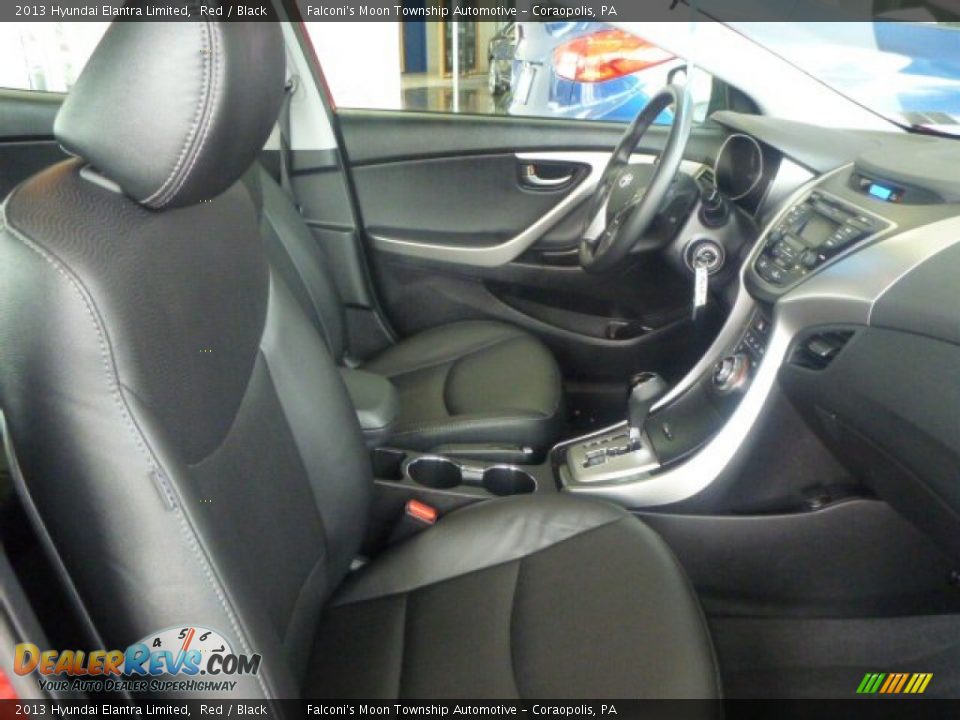 2013 Hyundai Elantra Limited Red / Black Photo #5