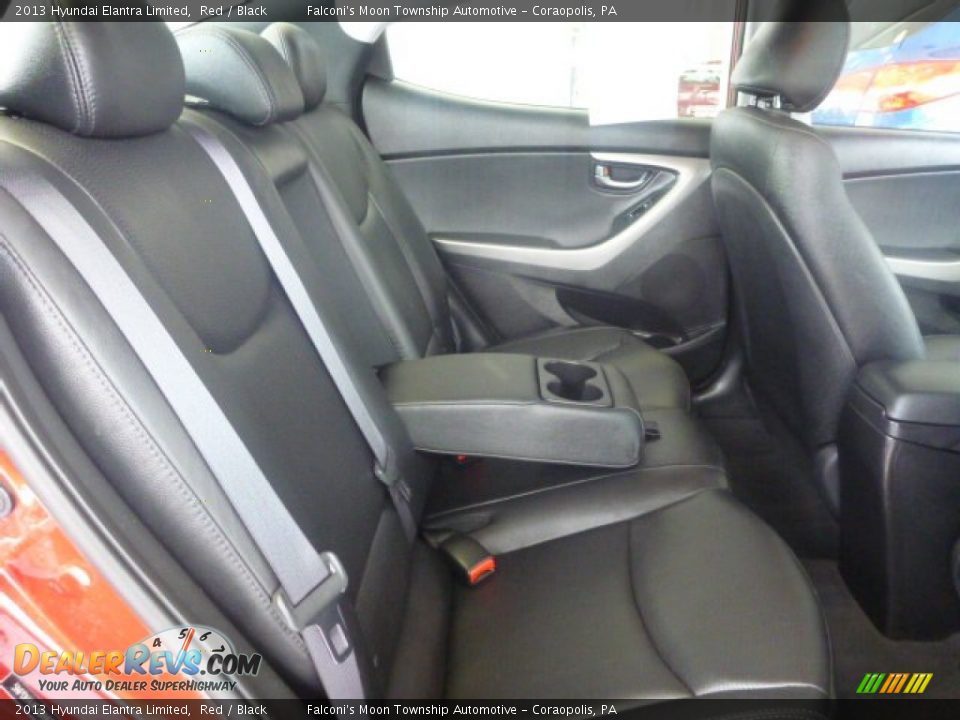 2013 Hyundai Elantra Limited Red / Black Photo #6