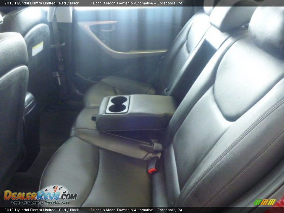 2013 Hyundai Elantra Limited Red / Black Photo #15