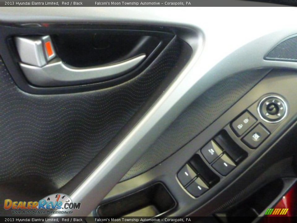 2013 Hyundai Elantra Limited Red / Black Photo #17