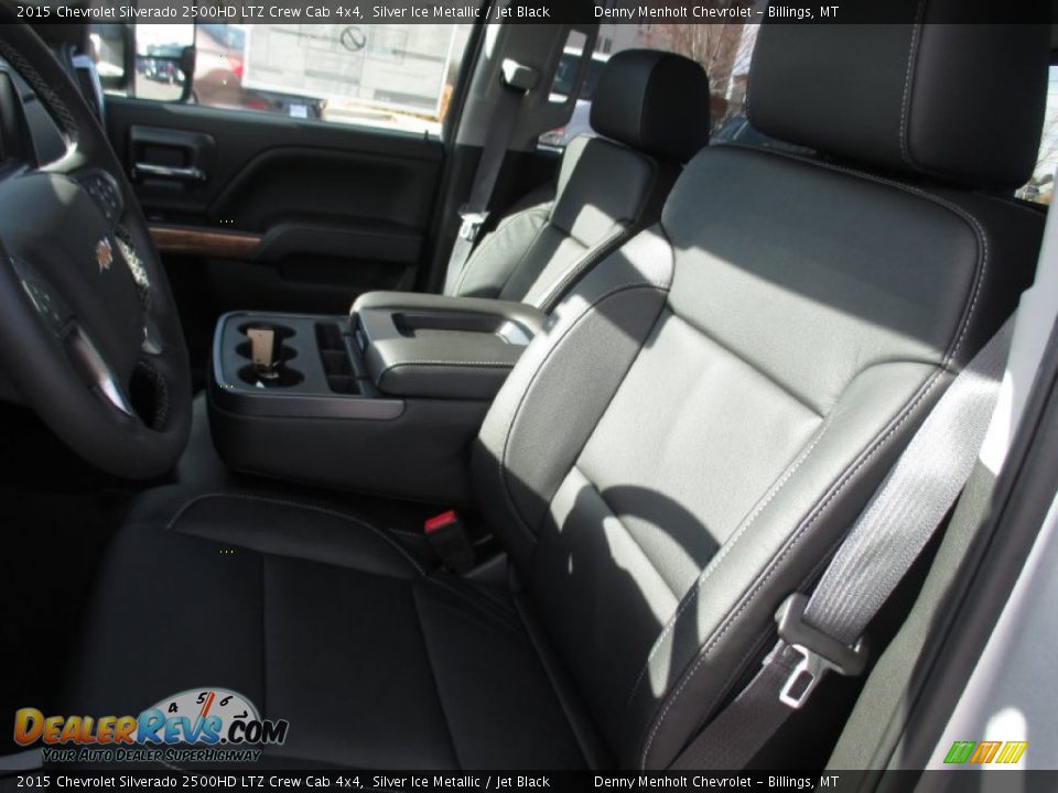 2015 Chevrolet Silverado 2500HD LTZ Crew Cab 4x4 Silver Ice Metallic / Jet Black Photo #11