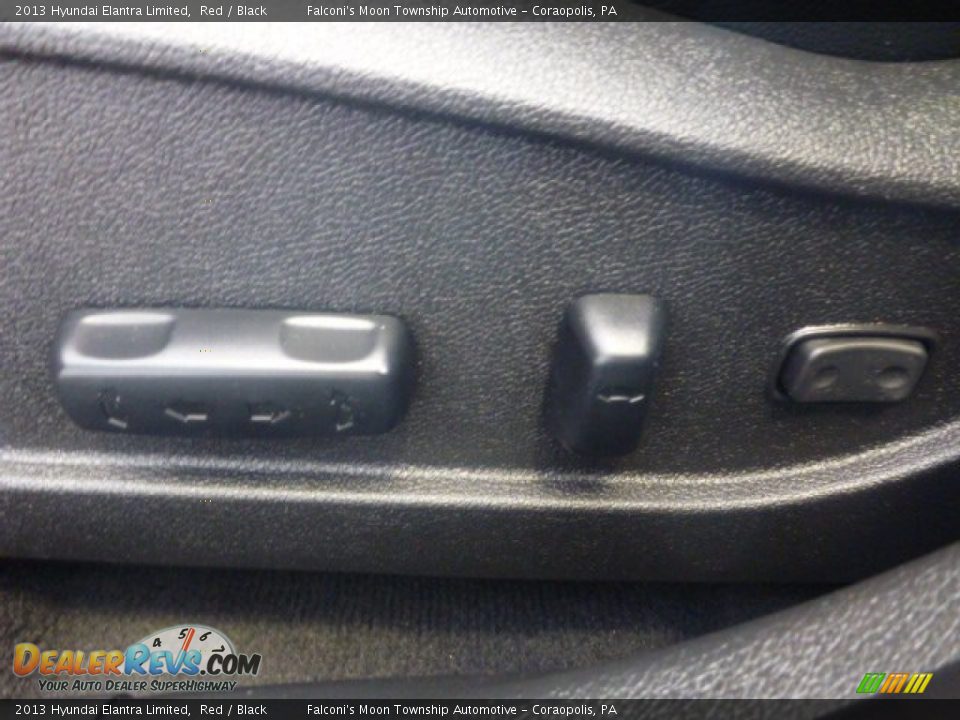 2013 Hyundai Elantra Limited Red / Black Photo #19