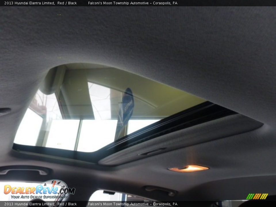 2013 Hyundai Elantra Limited Red / Black Photo #20