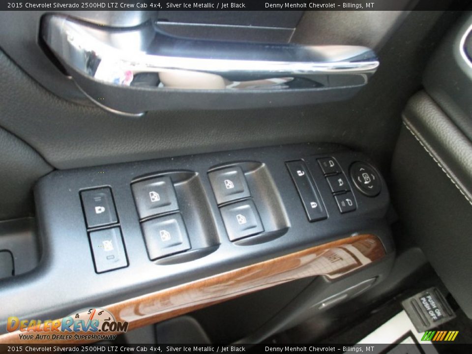 2015 Chevrolet Silverado 2500HD LTZ Crew Cab 4x4 Silver Ice Metallic / Jet Black Photo #15